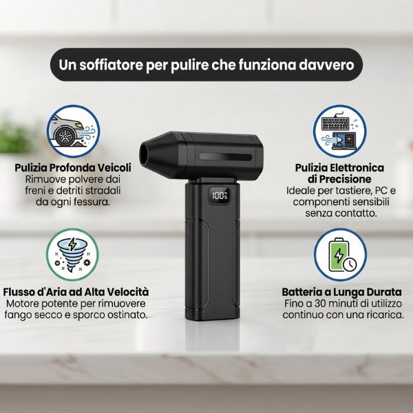 SoffiPro™ Soffiatore Portatile